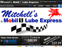 Tablet Screenshot of mitchellslubeexpress.com